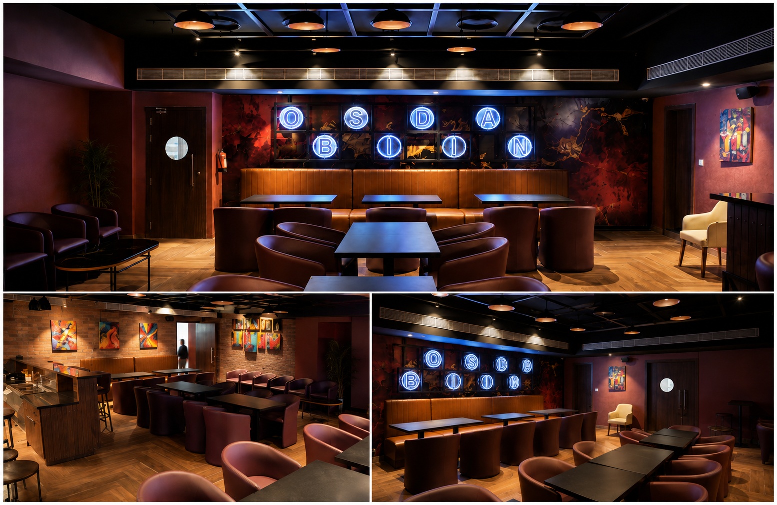 Obsidian Executive Lounge interior in Kottayam